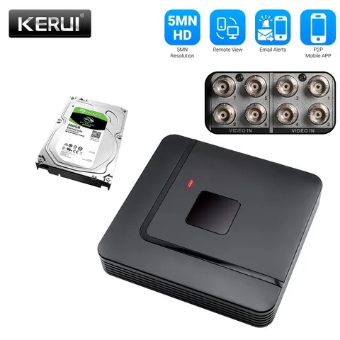 Security DVR Recorder 500G HDD 4/8CH 5-in-1 CCTV DVR for Surveillance Camera
