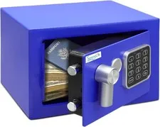 SereneLife Compact Electronic Safe Box with Digital Touch Pad Includes Keys