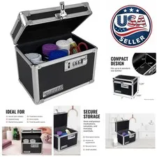 Compact Security Box with Custom Code Lock - Durable Safe for Cash and Documents