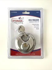 Storage Rentals Of America Disc Padlock Stainless Steel Heavy Duty 2-3/4” Sealed