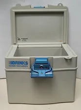 Brinks Home Security Locked Box Fire Safe Rated 1/2 Hour w/Keys Good shape, Used