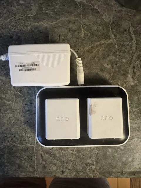 Arlo Dual Battery Charger for Ultra, Ultra 2, Pro 3/4 Cameras, And TWO Batteries
