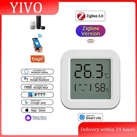 Zigbee 3.0 Temperature Humidity Sensor for Smart Home with APP Remote Control