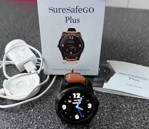 Personal Safety Watch Alarm SureSafeGo Plus GPS Medical Alert Fall Detection 4G