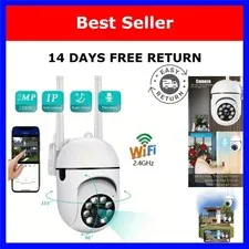 1080P WiFi Security Camera 360° Two-Way Audio Night Vision A7