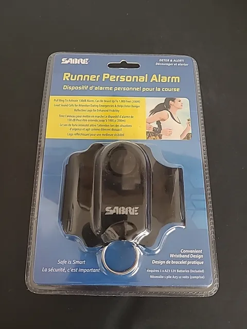 Sabre Personal Alarm Runner Jogger Walker Womens Safety Wristband Alert Deter