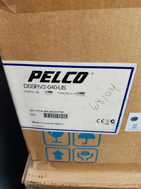 Pelco DSSRV2-040-US  Network Video Recorder 4TB NEW IN BOX 
