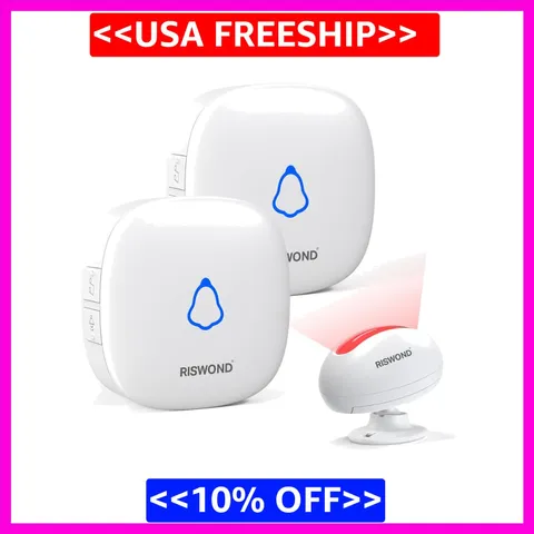Wireless Motion Sensor Door Chime: Business Entry Doorbell Indoor Motion Dete...