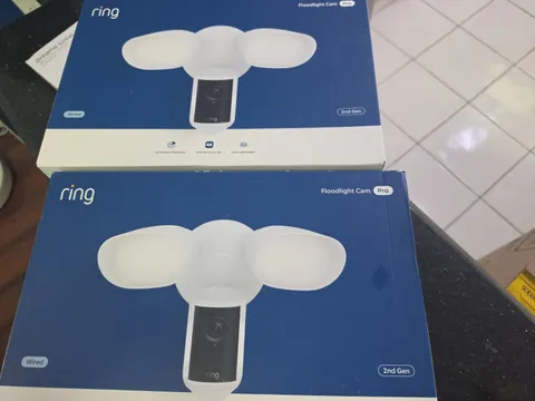 (2) Ring Floodlight Cam Pro 4K (Newest Model) Wired | 2nd gen - White  NEW INBOX