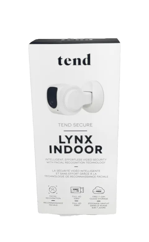 Tend LYNX Indoor  Smart WiFi Security Bluetooth Camera Monitor  New Sealed