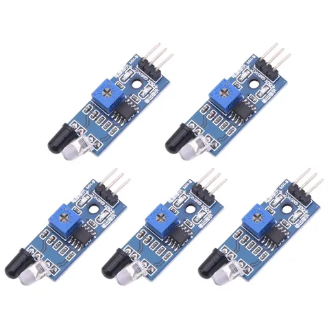 5pcs IR Infrared Obstacle Avoidance Sensor IR Transmitting and Receiving Tube...