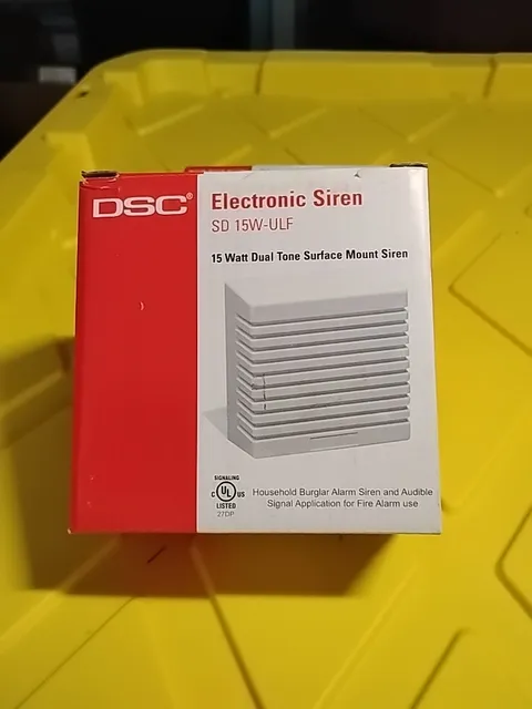 DSC Electronic Siren SD 15W-ULF  15-Watt Dual Tone Surface Mount