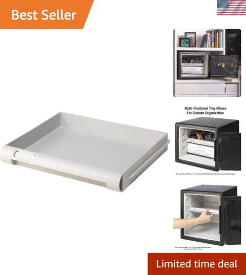 Shelf Insert for and Fireproof and Waterproof Safes, Multi-Positional White S...