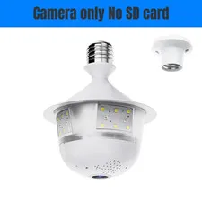 Pro 5MP WIFI E27 Bulb Security Camera Full Color Night Vision Two-Way Voice Wire