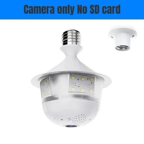 Pro 5MP WIFI E27 Bulb Security Camera Full Color Night Vision Two-Way Voice Wire