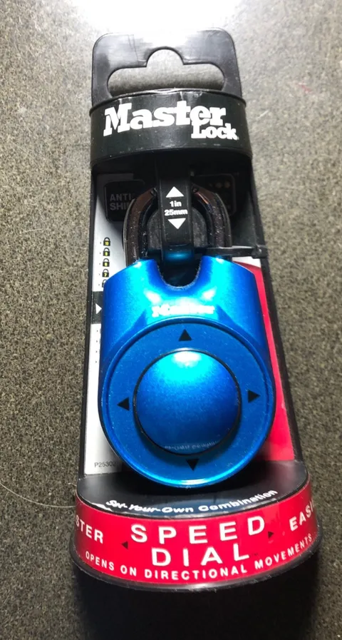 Master Lock 1500ID Speed Dial Combination Lock - Blue