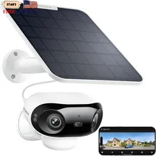REOLINK Argus 4 Pro 4K Solar Camera Outdoor Wireless 180° Dual-Lens 8MP Camera