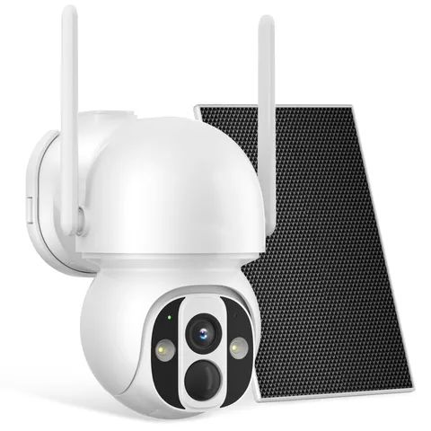 3K Solar Security Camera Wireless Outdoor, 4MP HD Resolution, Human Auto Trac...