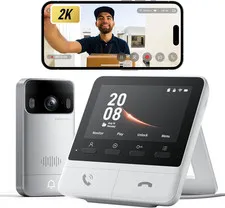 Video Doorbell Camera Wireless with Monitor, No Subscription, 4.3 Inch Screen, B