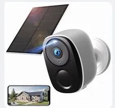 2K Solar Wireless Security Camera Outdoor 5600mAh Battery Powered SD/Cloud Stora