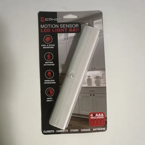 Conic Motion Sensor LED Light Bar Wireless Auto On/Off Adhesive White Batteries