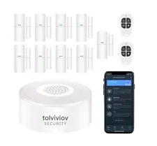 12 PCS Smart Home Alarm Security System DIY Door Window Sensors