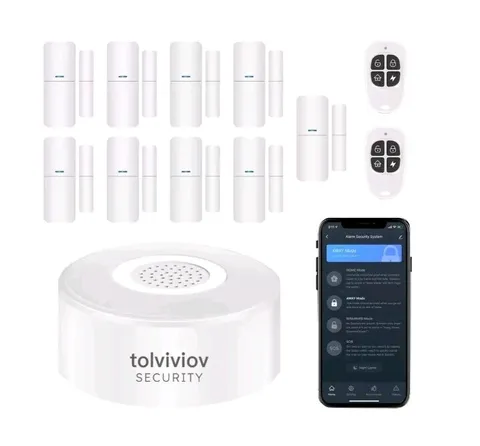 12 PCS Smart Home Alarm Security System DIY Door Window Sensors