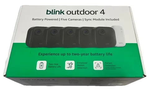 NEW! Blink Outdoor 4 Wireless HD Smart 1080p Security Camera - 5 Camera System