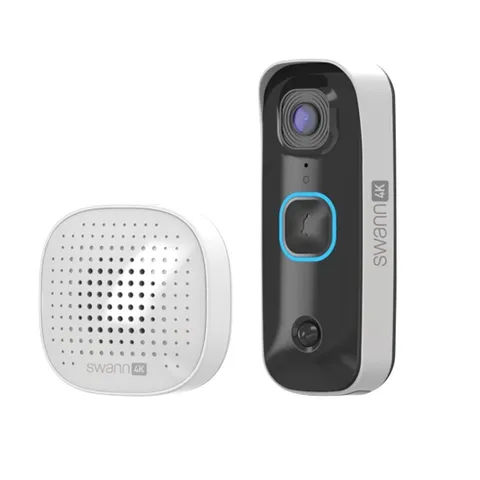 Swann Buddy 4K Wireless Doorbell w/ Swann Shield Voice Assistant SWIFI-4KBUDDY