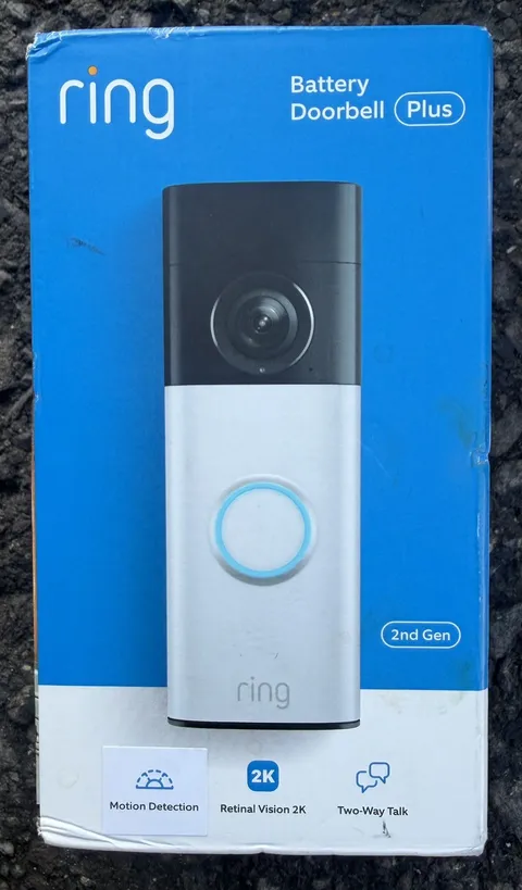 Ring - Battery Doorbell Plus (newest model) Retinal 2K with wide-angle video,..