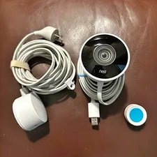 Nest Cam Outdoor  Wired Wi-Fi IP Camera White w/ Power Adapter & Mount