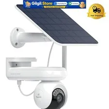 Wireless 4K Solar Security Camera with ColorX Night Vision & 360° Auto Tracking