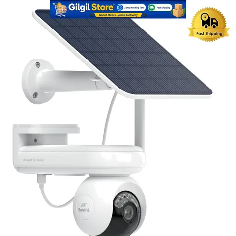 Wireless 4K Solar Security Camera with ColorX Night Vision & 360° Auto Tracking