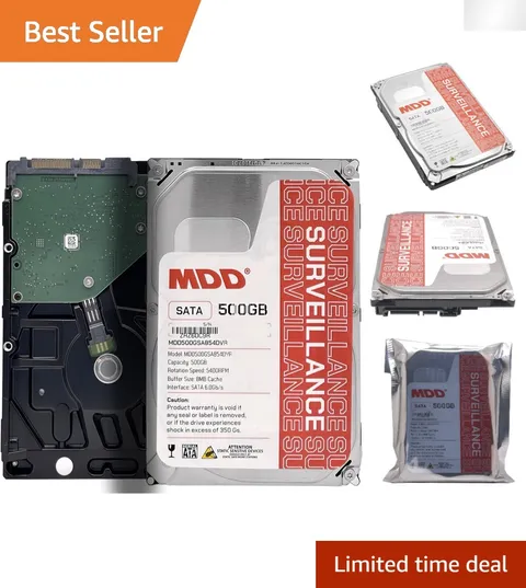 500GB SATA 3.0 Surveillance Hard Drive - 5900RPM, Quiet & Energy Efficient
