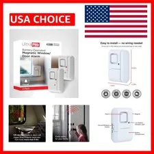 Compact Battery-Operated Window & Door Alarm 2-Pack - Affordable Security Alert