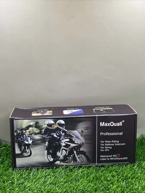 2 Pack MaxQuall ProfessionaL Moto Bluetooth Intercom Interphone Headset Helmet