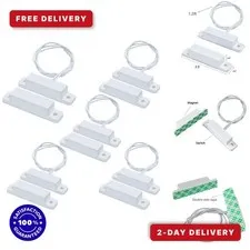 WESUA Magnetic Door Window Contact Sensor NC Switch 5 Sets