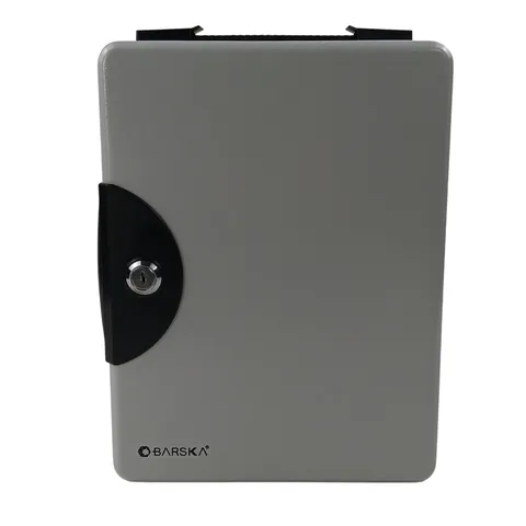 New Barska 50 key portable Safe CB12948 metal Box Key Lock with handle Portable