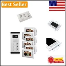 Elegant 6-Screen Video Intercom System with Dual-Way Audio & Adjustable Features