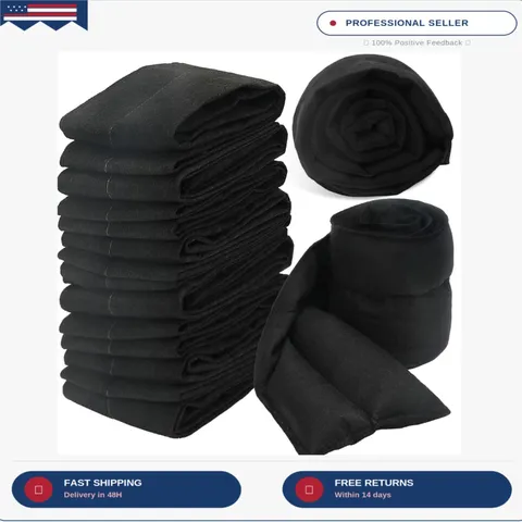 10 Pcs Water Activated Barrier for Flooding 5 FT x 7.8 Inch Absorbent Flood Barr