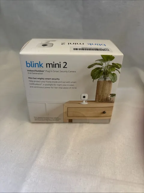 Blink mini 2 Indoor/Outdoor Plug In Smart Camera 2nd Generation NEW in Box