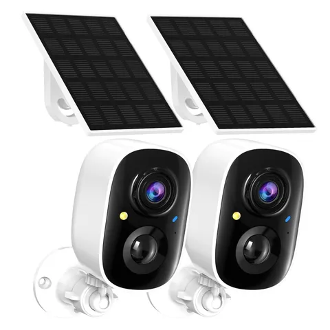 2K FHD WiFi Wireless Cameras Solar Powered,Cameras Wireless Outdoor,Outside f...