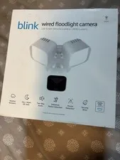 Blink Wired Floodlight Camera 2-Way Audio Alexa White