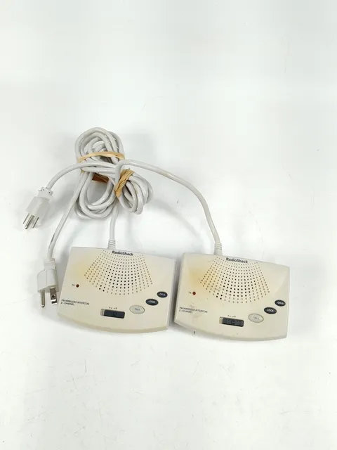 Radio Shack 2 Channel Intercom System Set Model 43-3106 FM Wireless W/Box Tested