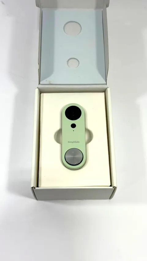 SimpliSafe Wired Video Doorbell Smart WiFi Motion Activated Alert Speaker (AS IS