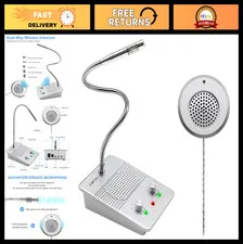 Window Intercom System - Anti-Interference Talk Through Glass for Business, Offi