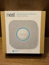 Google Nest Protect Smoke and Carbon Monoxide Alarm Wired/Battery - White