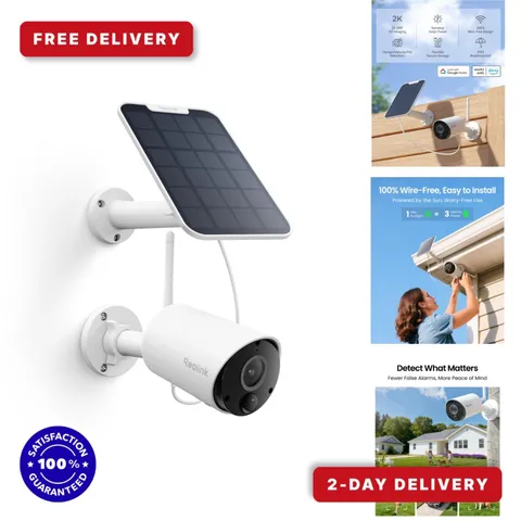 Reolink Argus Eco Solar Outdoor Camera 2K 5MP Wireless Smart Detection