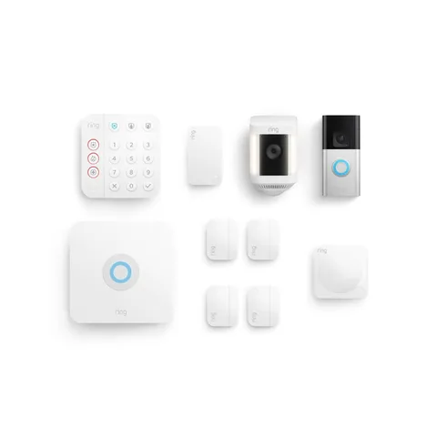 Ring Alarm 8-Piece Kit Ring Battery Doorbell Plus and Spotlight Cam Plus Battery