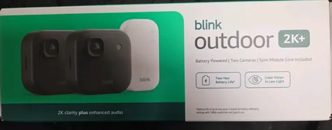 Blink Outdoor 2K+ Wireless Smart Security 2 Camera System with Sync Module Core